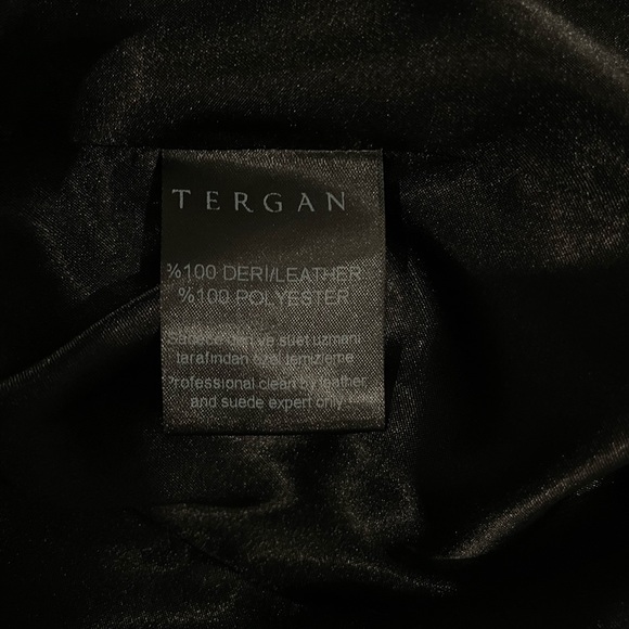 Authentic Tergan genuine leather bomber jacket Unisex - Picture 4 of 5